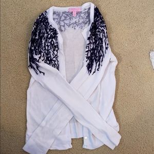 Gorgeous Navy and white Lilly Pulitzer Cardigan